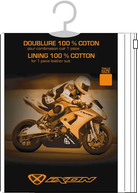 Ixon Race Lining Hvit Liner til hel racingdresser 