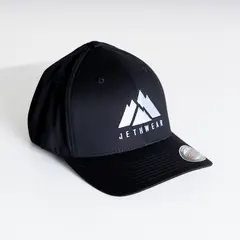 JW  - FlexFit Cap  Mountain Cap Black/White