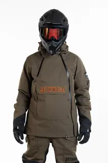 Jethwear - Flight Anorak, 40g Olive/Orange