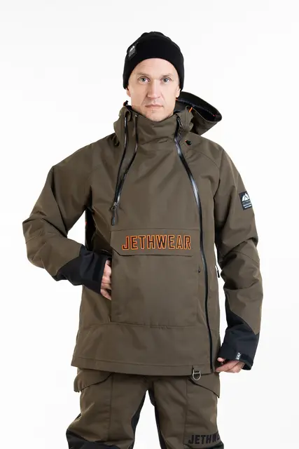 Jethwear - Flight Anorak, 40g Olive/Orange 