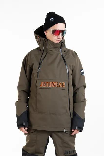 Jethwear - Flight Anorak, 40g Olive/Orange 