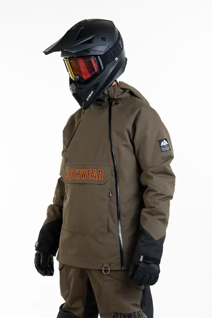 Jethwear - Flight Anorak, 40g Olive/Orange 