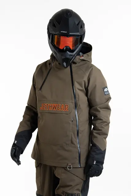 Jethwear - Flight Anorak, 40g Olive/Orange 