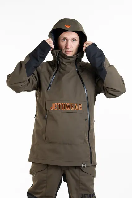 Jethwear - Flight Anorak, 40g Olive/Orange 