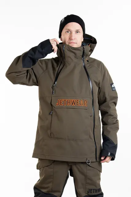 Jethwear - Flight Anorak, 40g Olive/Orange 