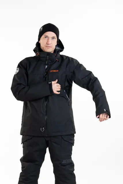 Jethwear - Venture Jakke  - SAFE Black/Orange 