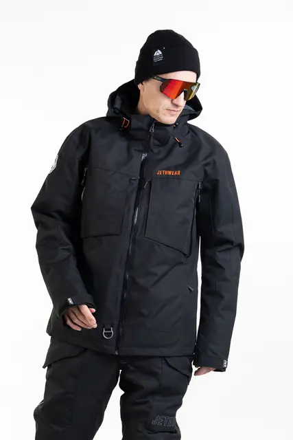 Jethwear - Venture Jakke  - SAFE Black/Orange 