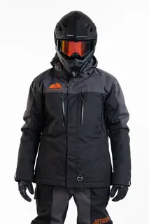 Jethwear - Adapt Jakke , 3in1 Black/Iron/Orange