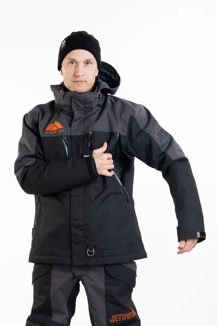 Jethwear - Adapt Jakke , 3in1 Black/Iron/Orange 