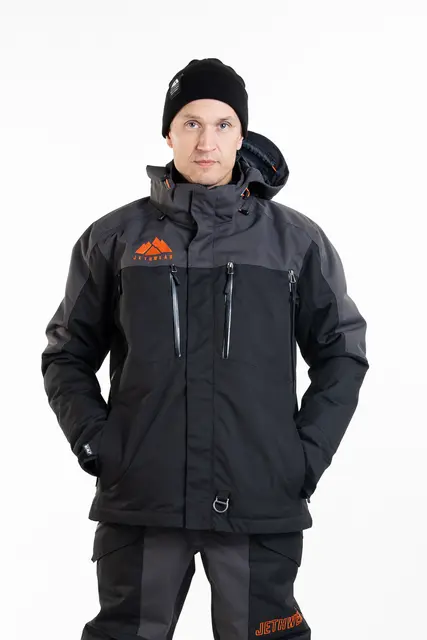 Jethwear - Adapt Jakke , 3in1 Black/Iron/Orange 