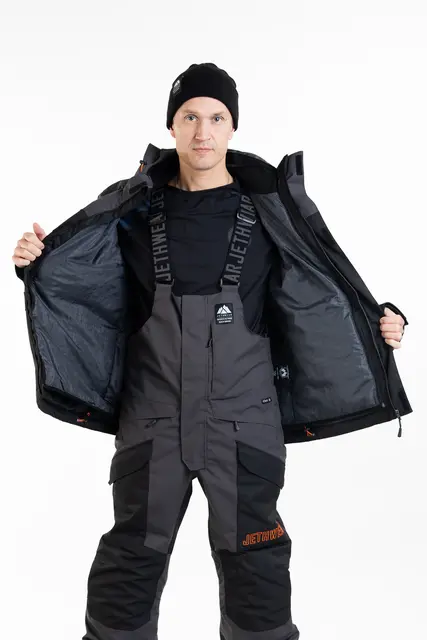 Jethwear - Adapt Jakke , 3in1 Black/Iron/Orange 