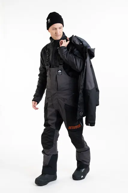 Jethwear - Adapt Jakke , 3in1 Black/Iron/Orange 