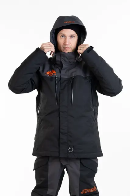 Jethwear - Adapt Jakke , 3in1 Black/Iron/Orange 