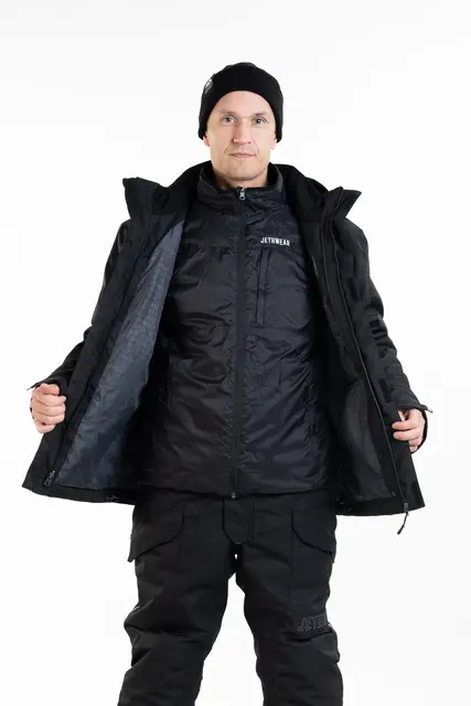 Jethwear - Adapt Jakke , 3in1 Black/Cobalt 