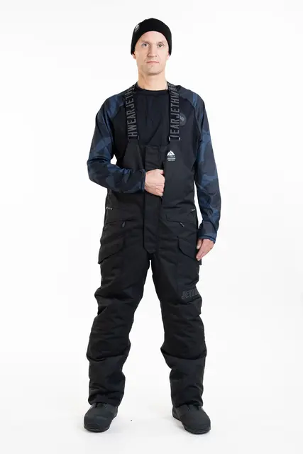 Jethwear - M's Treeline BIB-Bukse  Skall Black 