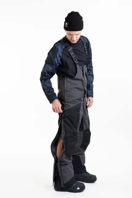 Jethwear - Treeline BIB-Bukse Black/Iron/Orange 