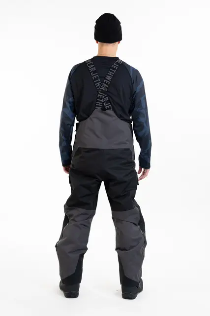 Jethwear - Treeline BIB-Bukse Black/Iron/Orange 