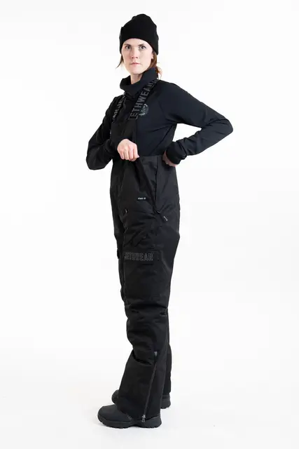 Jethwear - W's Treeline BIB-Bukse, 60g Black 
