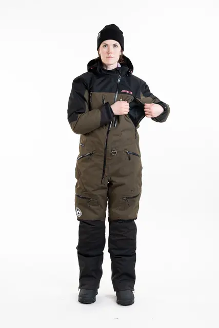 Jethwear - W's Venture Suit  - SAFE Olive/Pink 