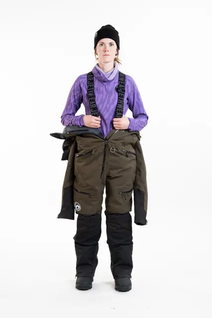 Jethwear - W's Venture Suit  - SAFE Olive/Pink 