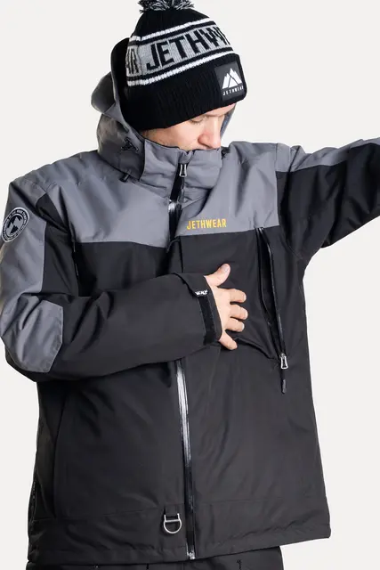 Jethwear - Venture Jakke, SAFE Black/Grey/Yellow, Safe 