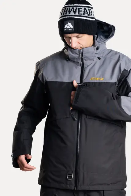 Jethwear - Venture Jakke, SAFE Black/Grey/Yellow, Safe 