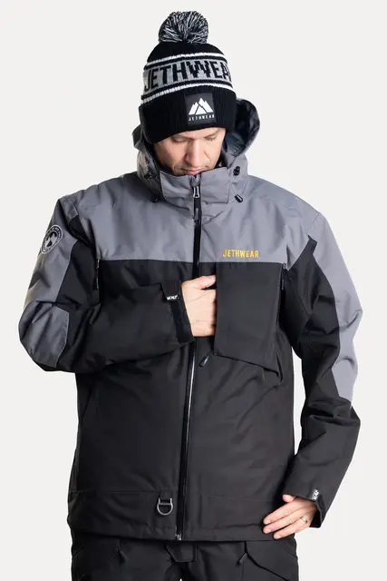 Jethwear - Venture Jakke, SAFE Black/Grey/Yellow, Safe 