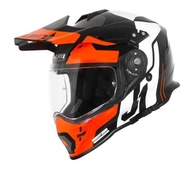 Just1 J34 Pro Crosshjelm - Tour Orange/Sort