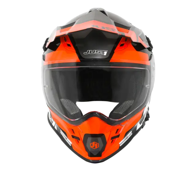 Just1 J34 Pro Crosshjelm - Tour Orange/Sort