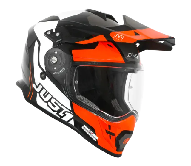 Just1 J34 Pro Crosshjelm - Tour Orange/Sort