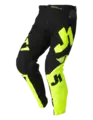 Just1 J-Flex Bukse - Sort/Gul Bukse med stretch &amp; smal passform