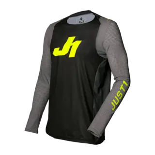 Just1 J-Flex Tr&#248;ye - Sort/Gul Tr&#248;ye med stretch &amp; smal passform