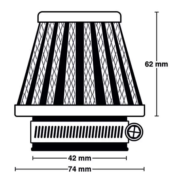 MIW Power Filter M5003 4ø2mm Luftfilter 