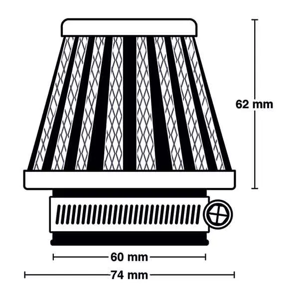 MIW Power Filter M5011 ø60mm Luftfilter 