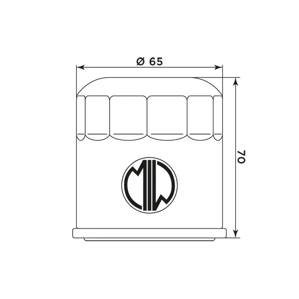 MIW Oljefilter HD17004 - HD/Indian 500-1811cc 