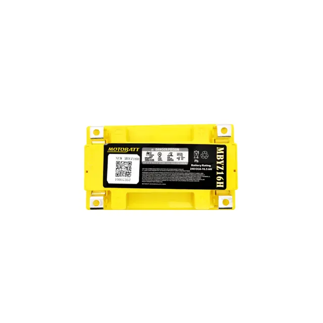 MotoBatt MBYZ16H 12V Batteri 4-Polet, 240CCA, 16.5Ah, 151x87x145, AGM 