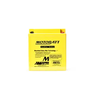 MotoBatt MB5U 12V Batteri 4-Polet, 90CCA, 7Ah, 120x60x130, AGM
