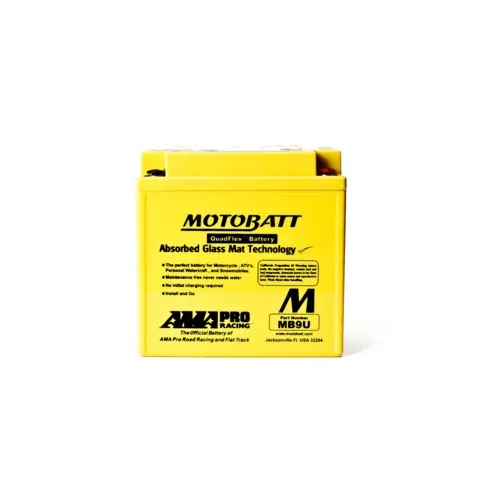 MotoBatt MB9U 12V Batteri 4-Polet, 140CCA, 11Ah, 136x76x133, AGM