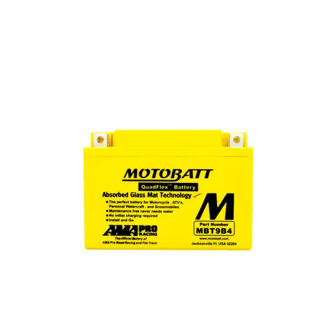 MotoBatt MBT9B4 12V Batteri 2-Polet, 115CCA, 9Ah, 150x70x104, AGM