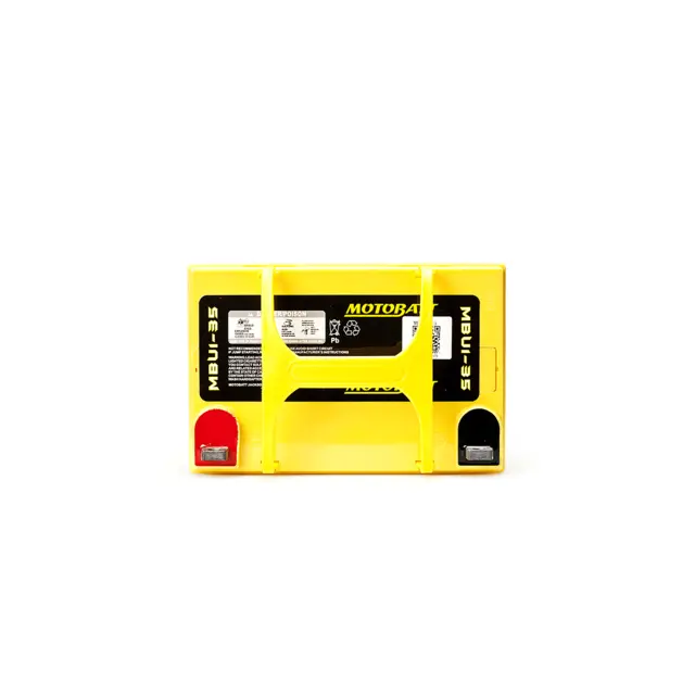 MotoBatt MBU1-35 12V Batteri Rhino alle 2-Polet, 420CCA, 35Ah, 195x131x181, AGM 