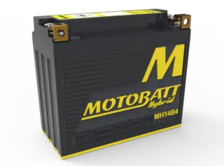 MotoBatt MH14B4 12V Batteri Hybrid 2-Polet, 330CCA, 8HAh, 150x70x130, AGM