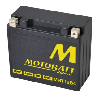 MotoBatt MHT12B4 12V Batteri Hybrid 4-Polet, 330CCA, 8.9HAh, 150x69x130, AGM