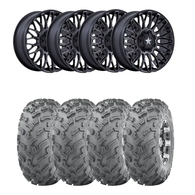 Hjulpakke 25 - Can-Am 4x4 Wanda P3006, MSA M50 Clubber Sort M,+10 