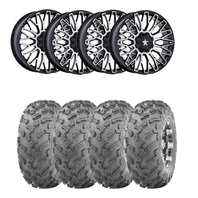 Hjulpakke 27 - Can-Am 4x4 Wanda P3006, MSA M50 Clubber Sort BM,+10 