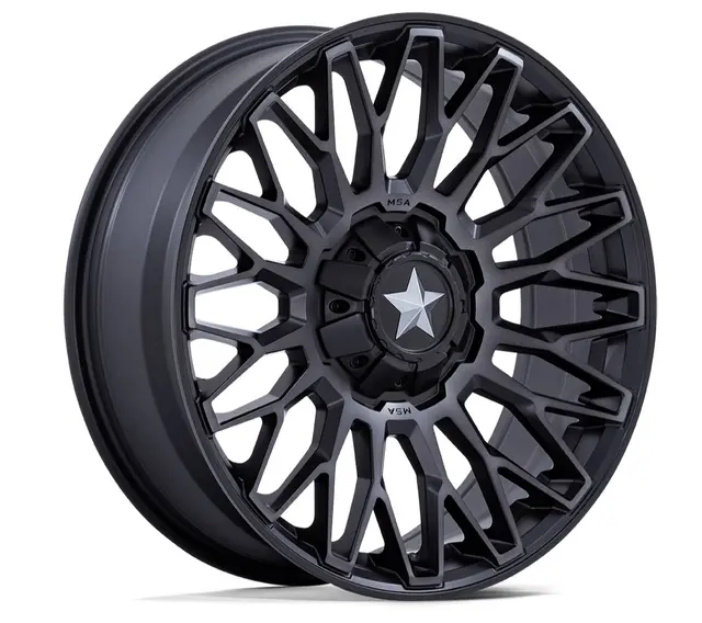 Hjulpakke 28 - Polaris 4x4 - 26"/14" Wanda P3035,MSA M50 Clubber Sort M,+10mm 