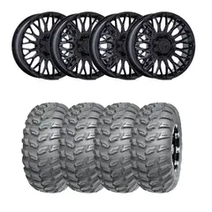 Hjulpakke 29 - Can-Am 4x4 - 26"/14" Wanda P3035, MSA M50 Clubber Sort B,+10