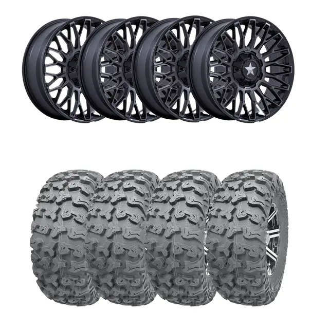 Hjulpakke 31 - Can-Am 4x4 Wanda P3036, MSA M50 Clubber Sort M,+10 