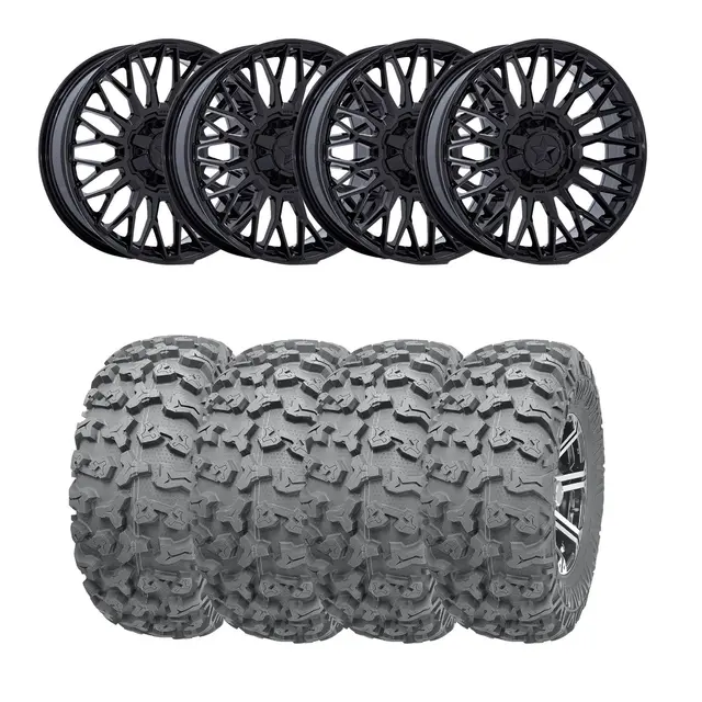 Hjulpakke 33 - Polaris 4x4 Wanda P3036, MSA M50 Clubber Sort B,+10 