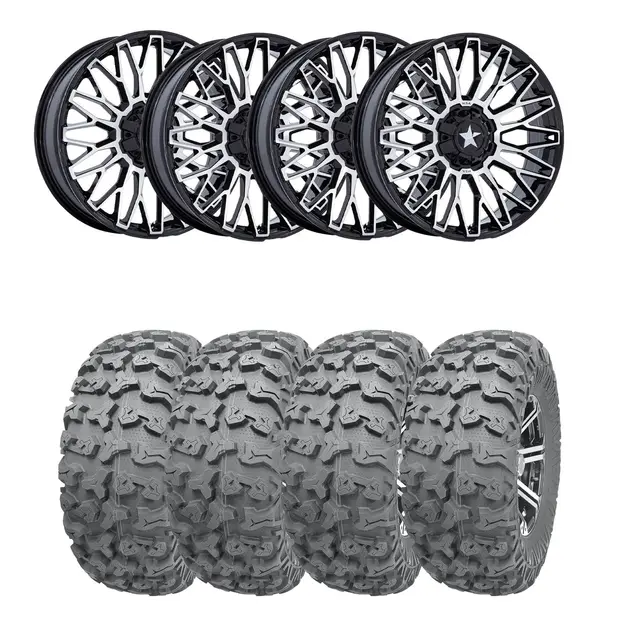 Hjulpakke 34 - Polaris 4x4 Wanda P3036, MSA M50 Clubber Sort BM,+10 