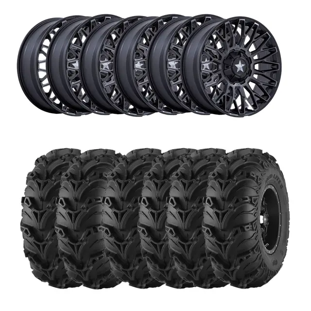 Hjulpakke 48 - Can-Am 6x6 Mud Lite 2, MSA M50 Clubber Sort M,+10 